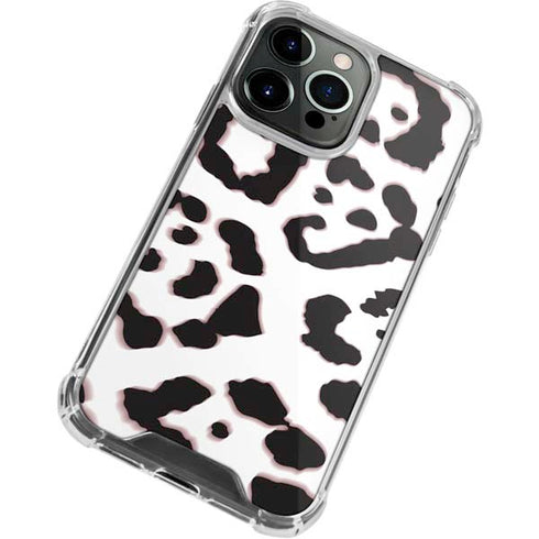 B&W Leopard iPhone 14 Pro Clear Case